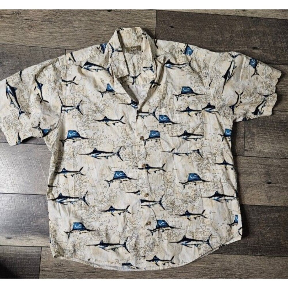 Natural Issue Hawaiian Shirt Nautical Fish Shirt
